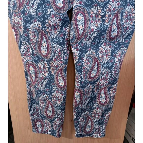 NYDJ Chico's (18) Womens Cotton Mykonos‎ Paisley Flawless Contour Skinny Jeans - Picture 7 of 7